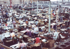 Fuerza de trabajo en una fábrica