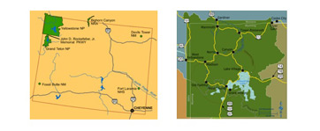 Mapas de Yellowstone