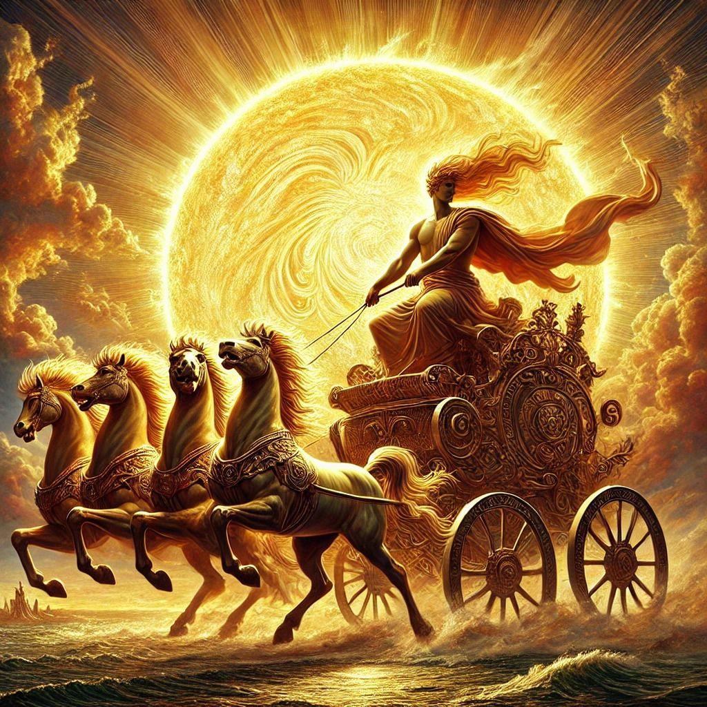 Mitologia griega de Helios el dios del sol.