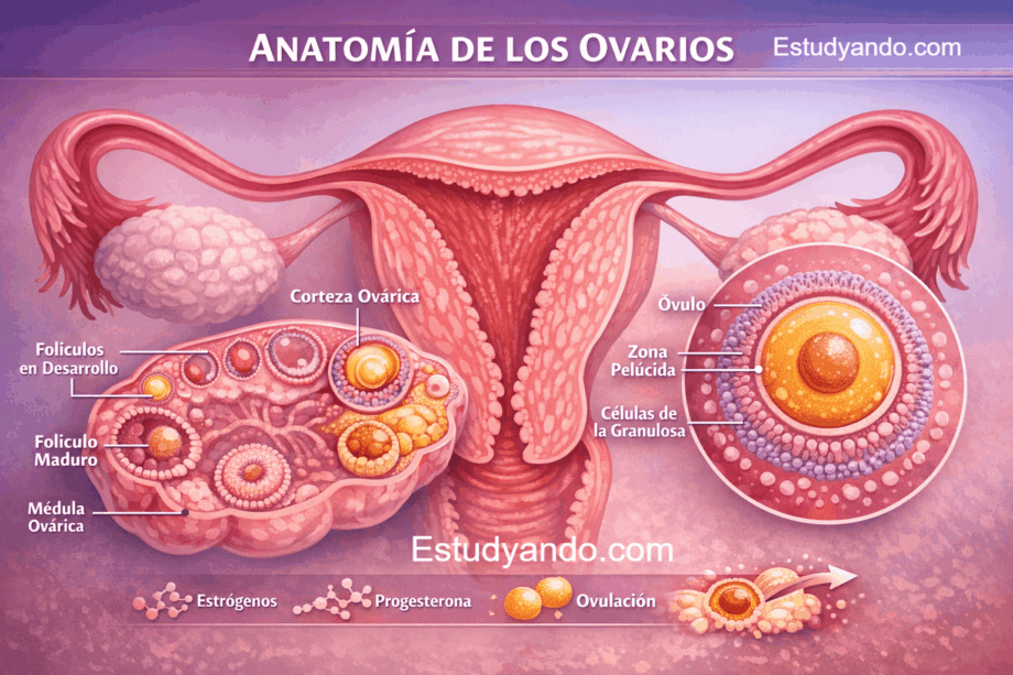 Anatomía de los Ovarios