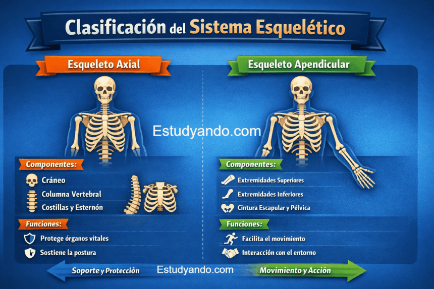 clasificación del sistema esqueletico