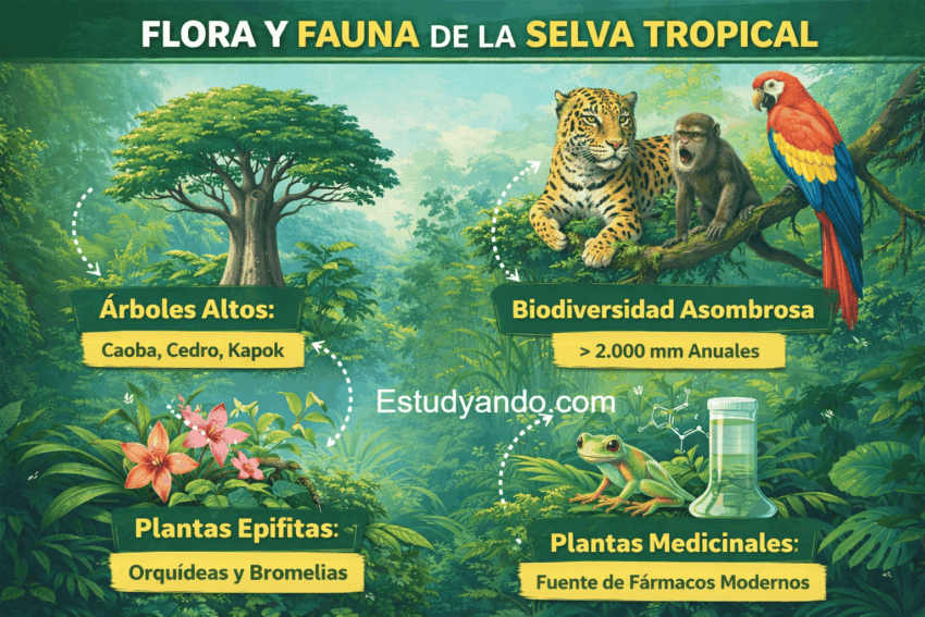 Flora y Fauna de las selvas tropicales