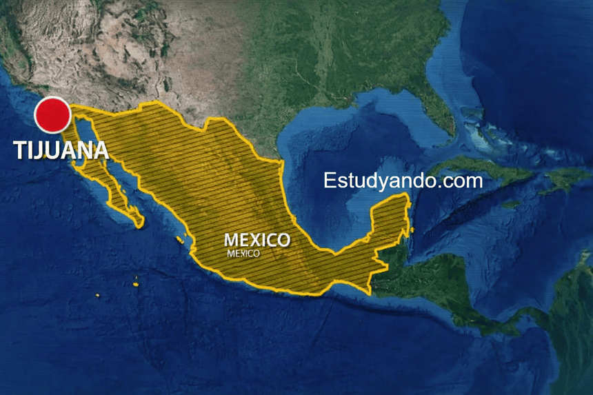 Mapa de la ciudad de Tijuana, México