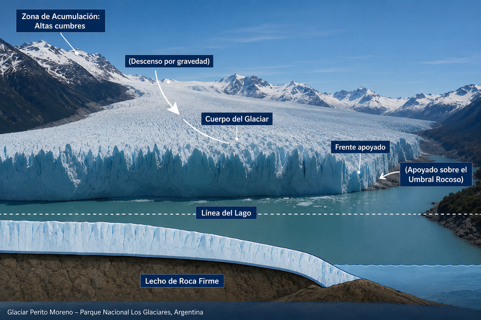 Perito moreno geometría