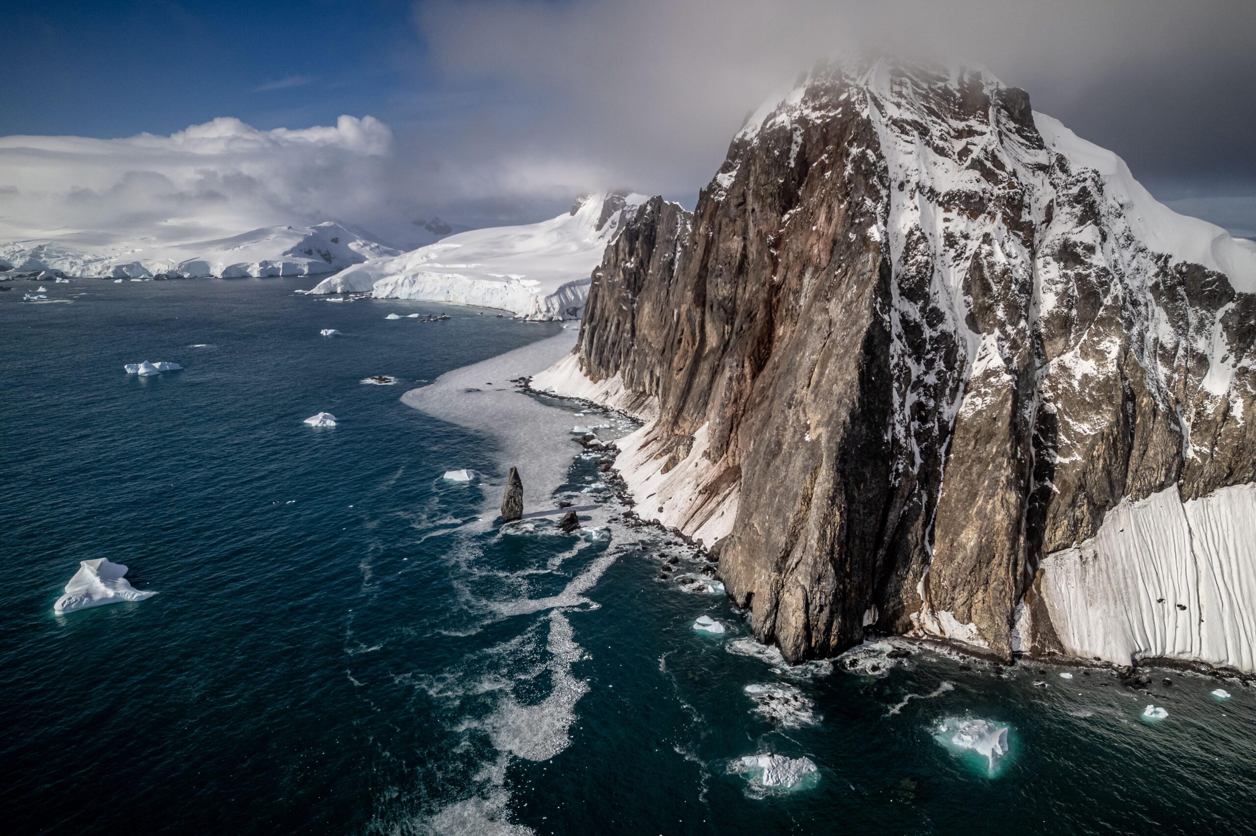 Al carecer de grandes mamíferos herbívoros, la tundra antártica depende biológicamente de los nutrientes y el guano que las aves y mamíferos marinos depositan en las rocas costeras.
