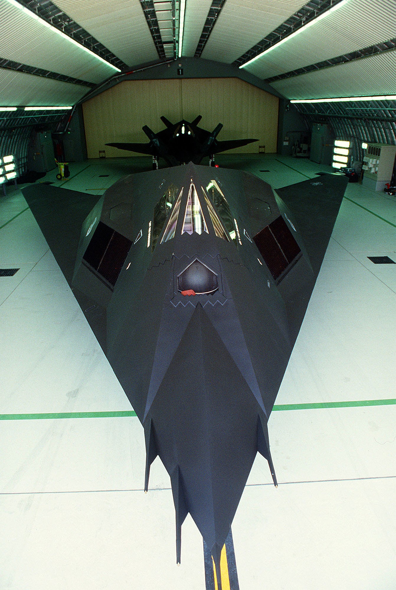 El cazabombardero F-117 Nighthawk, desarrollado bajo el secreto de Nevada.