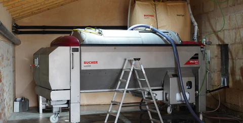 Maquina para obtener el jugo de Uva