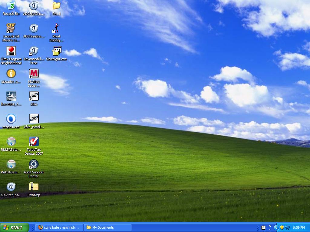 Escritorio de Windows XP