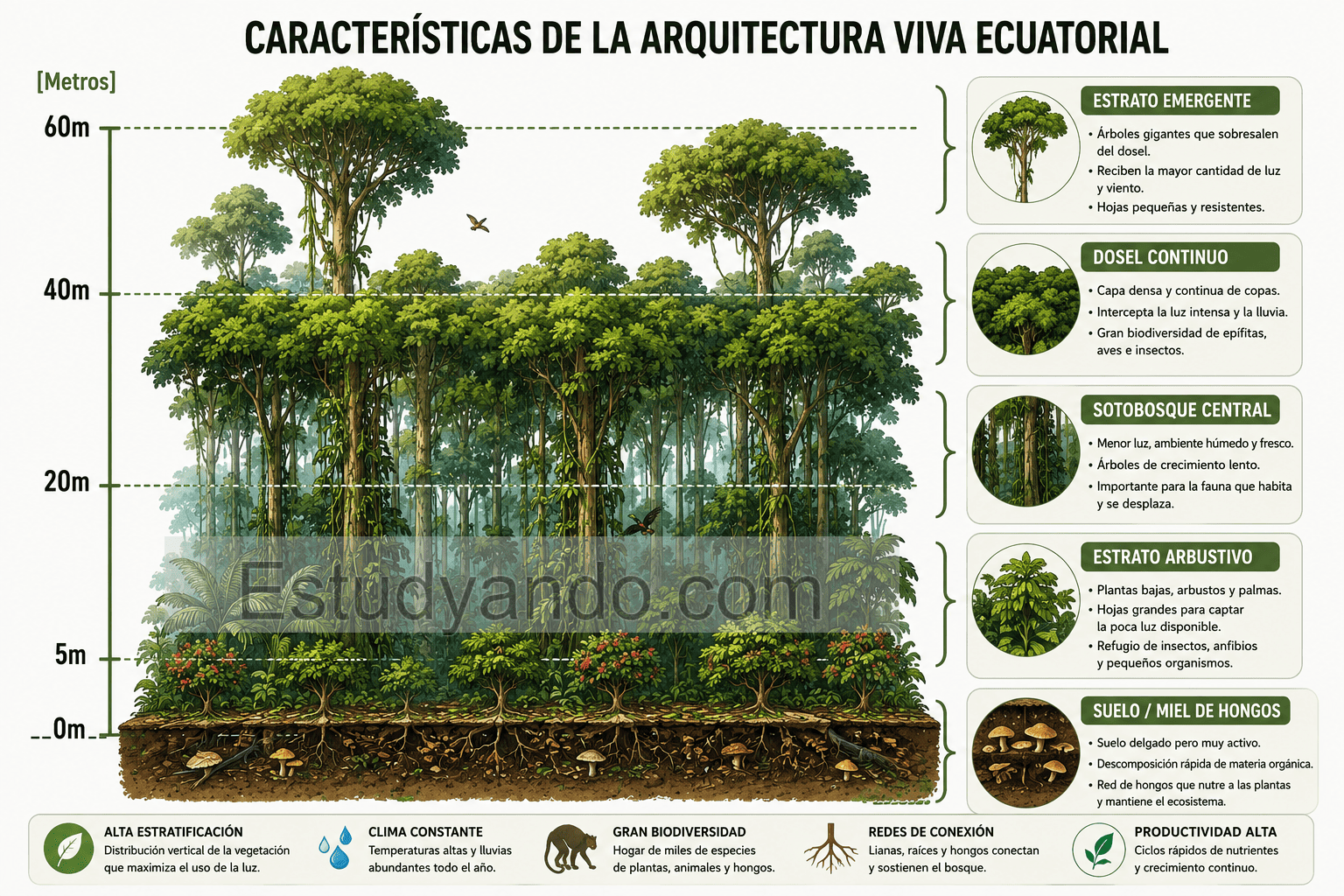 Características de la arquitectura viva ecuatorial