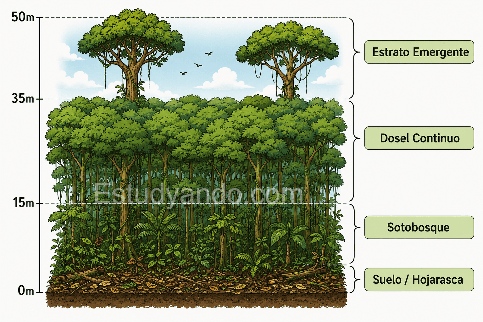 Características estructurales de la ingeniería forestal tropical