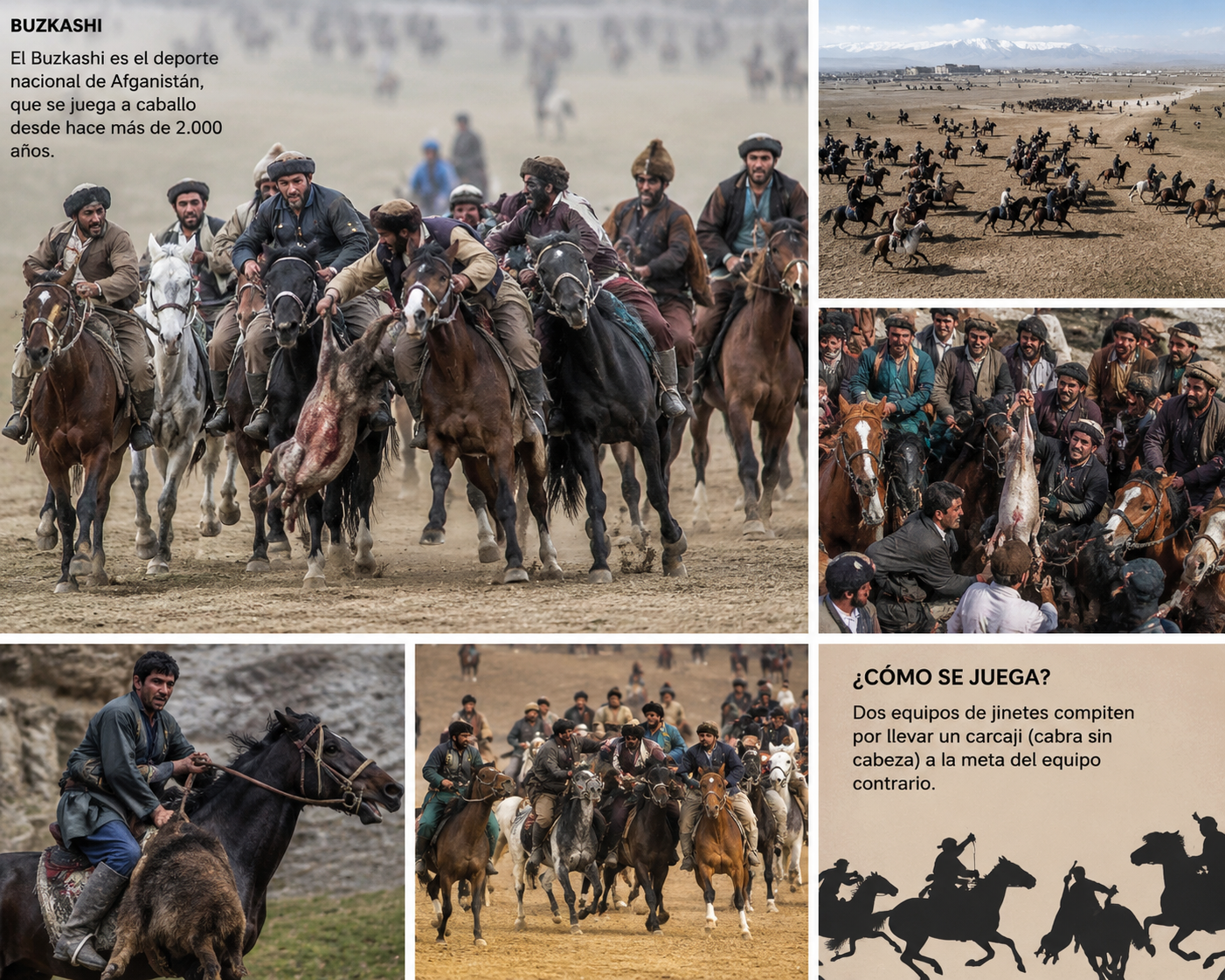 El Buzkashi: El Deporte Nacional de la Estepa