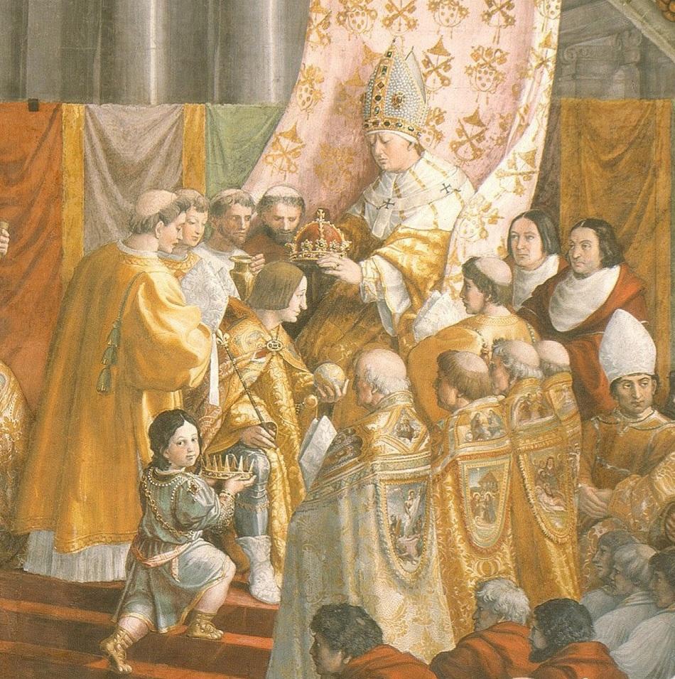 La coronacion de Carlos Magno