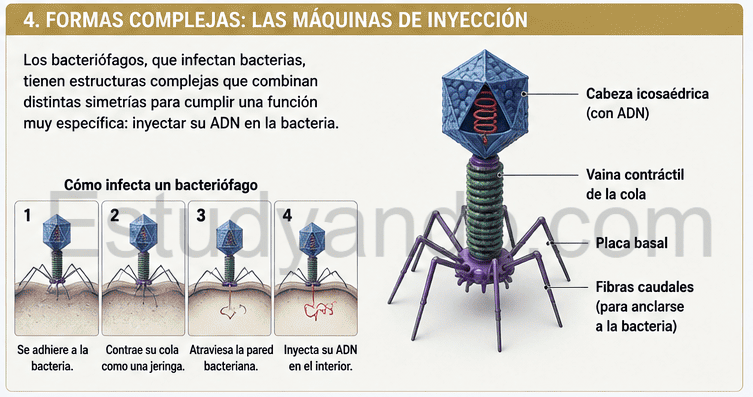 Virus con formas complejas