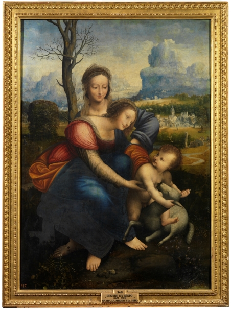 La Virgen, el Niño con santa Ana y san Juan Bautista